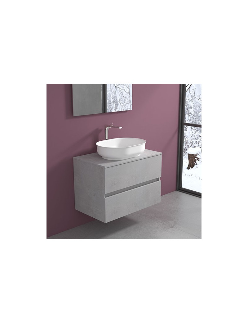 mobile evo 54 nicole oval 55 progettobagno finitura light