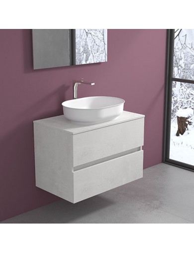 mobile evo 54 nicole oval 55 progettobagno finitura ice